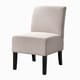 Porch & Den Lamar Fabric, Wood Armless Slipper Chair - Thumbnail 13