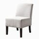 Porch & Den Lamar Fabric, Wood Armless Slipper Chair - Thumbnail 5