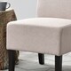 Porch & Den Lamar Fabric, Wood Armless Slipper Chair - Thumbnail 7