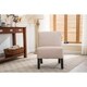 Porch & Den Lamar Fabric, Wood Armless Slipper Chair - Thumbnail 6