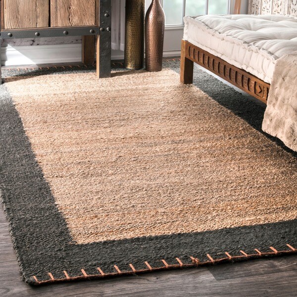 Carbon Loft Dock Handmade Texture Stockholm Jute Area Rug