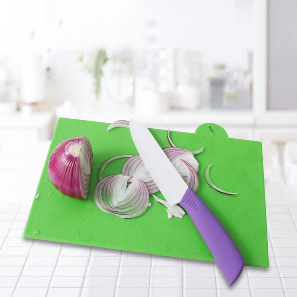 Kitchen Plastic Flexible Bendable Slicing Dicing Cutting Chopping Board Mat  Blue - Bed Bath & Beyond - 17588829