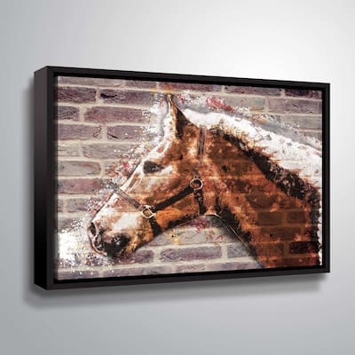 ArtWall's Brickhorse Gallery Wrapped Floater-framed Canvas