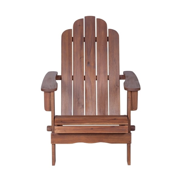 We Furniture Solid Acacia Wood Adirondack Chair Dark Brown We Furniture Solid Acacia Wood Adirondack Chair Dark Brown