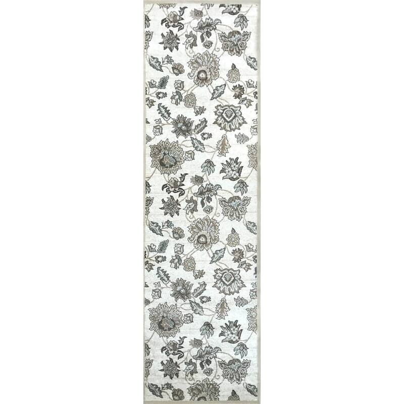 Admire Home Living Plaza Traditional Distressed Floral Pattern Area Rug