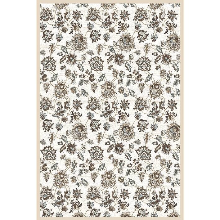 Admire Home Living Plaza Traditional Distressed Floral Pattern Area Rug