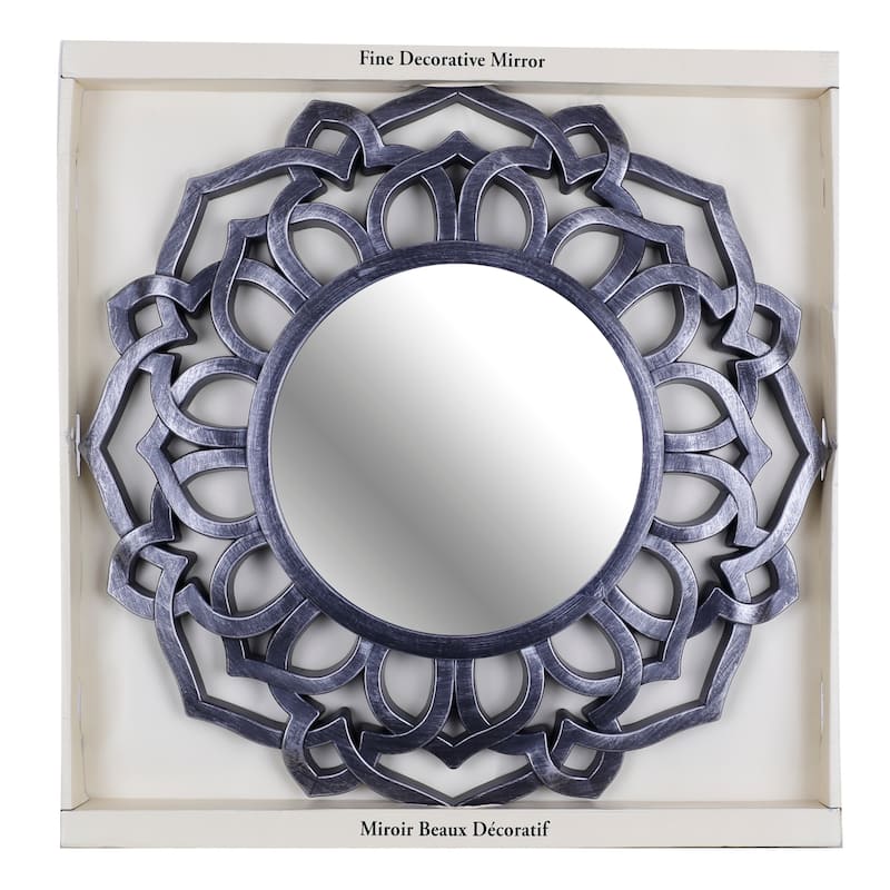 Black Decorative Framed Wall Mirror, ready to hang by Mirrorize Canada