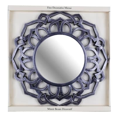 Black Decorative Framed Wall Mirror, ready to hang by Mirrorize Canada
