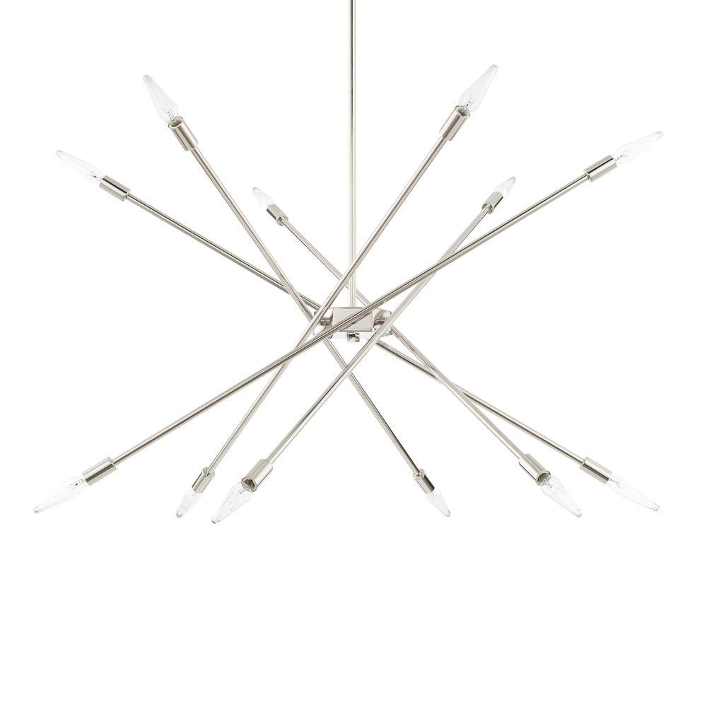12-light Polished Nickel Chandelier - Chandeliers For Bedrooms by Overstock.com