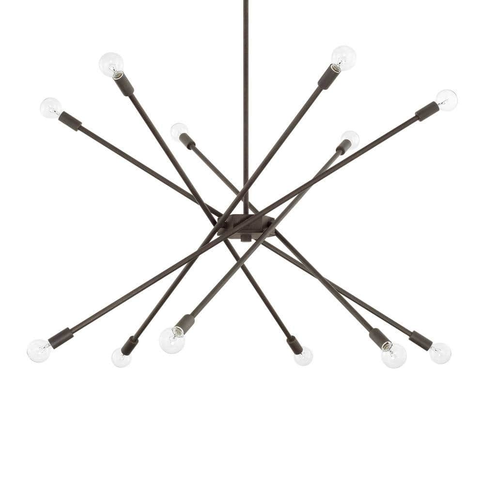 12-light Nordic Grey Chandelier