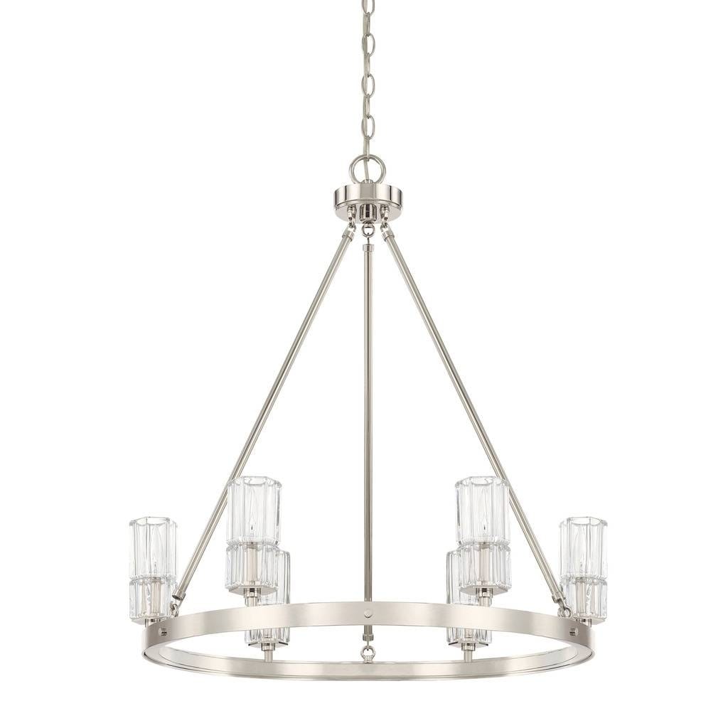 Sloane 6-light Polished Nickel Chandelier - Polished Nickel - Chandeliers For Bedrooms by Overstock.com