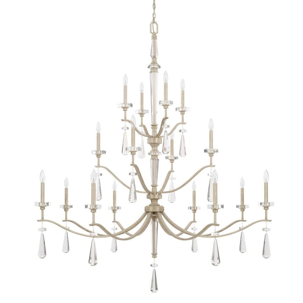 Serena 16-light Winter White Chandelier - Chandeliers For Bedrooms by Overstock.com