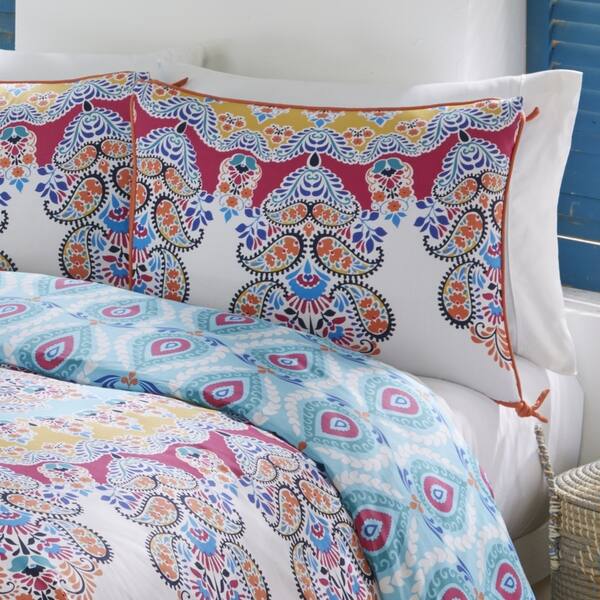 Shop Boho Boutique Gypsy Rose 3 Piece Reversible Comforter Set