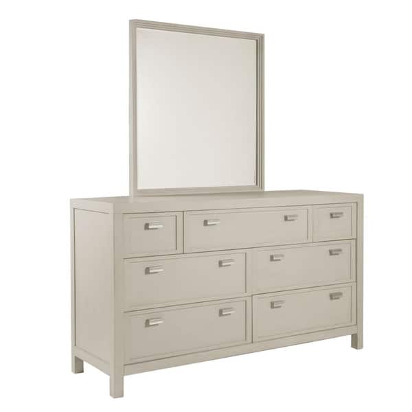Shop Graphite Seven Drawer Dresser And Mirror By Panama Jack