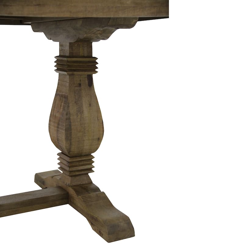 AA Warehousing 72 wide Farmhouse style Rectangular Dining Table in Natural wood finish - Brown