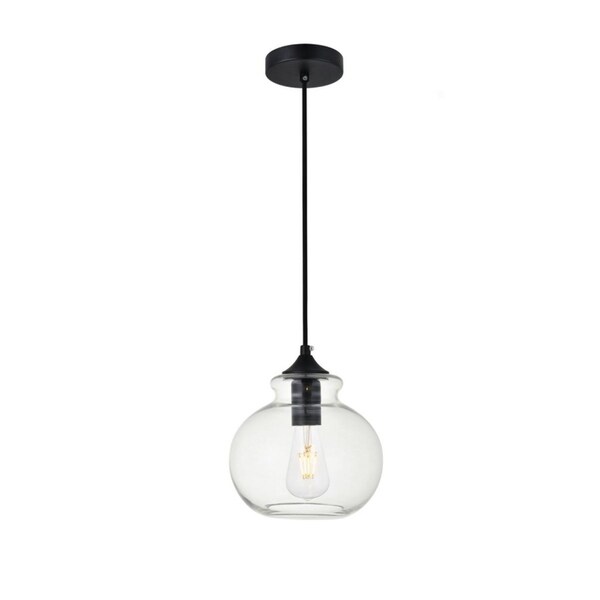 8 inch glass pendant light