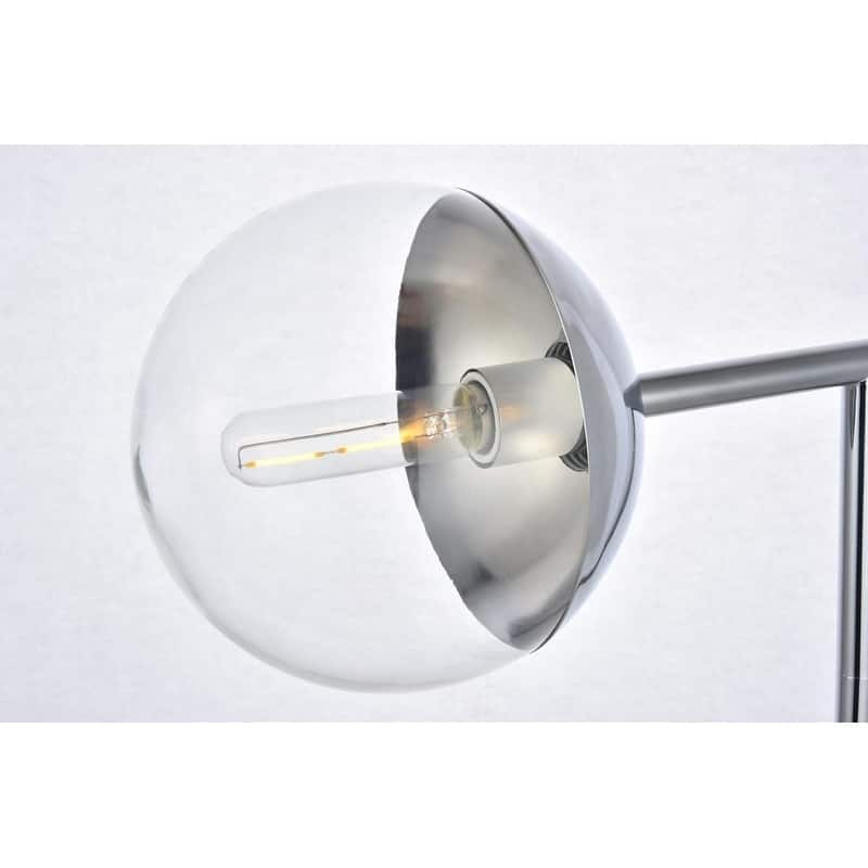 1-Light Floor Lamp with Clear Glass