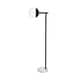 preview thumbnail 6 of 13, 1-Light Floor Lamp with Clear Glass Black