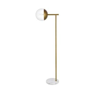 1-Light Floor Lamp with Clear Glass