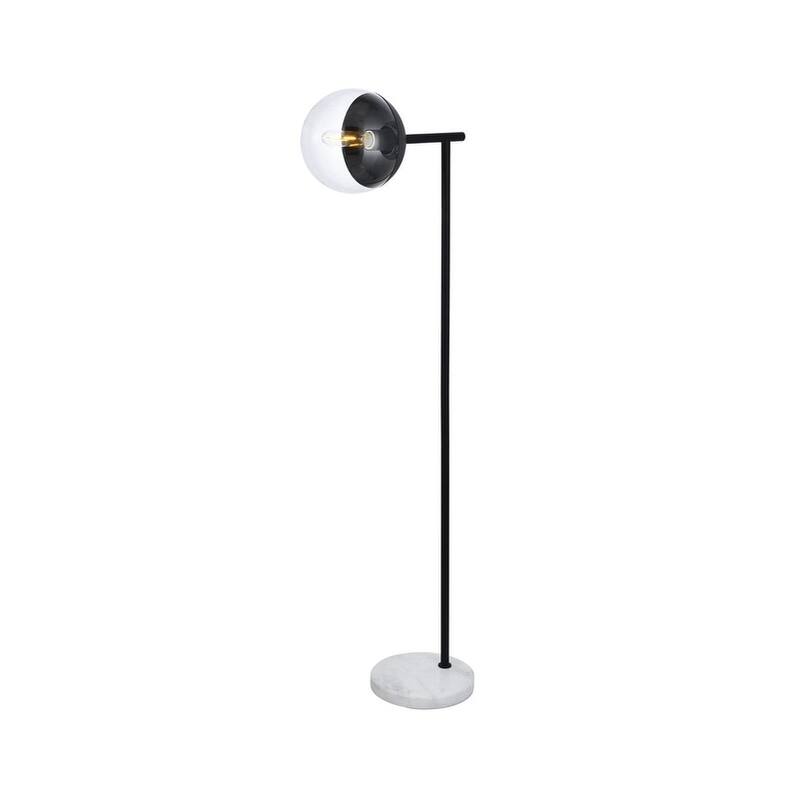 1-Light Floor Lamp with Clear Glass