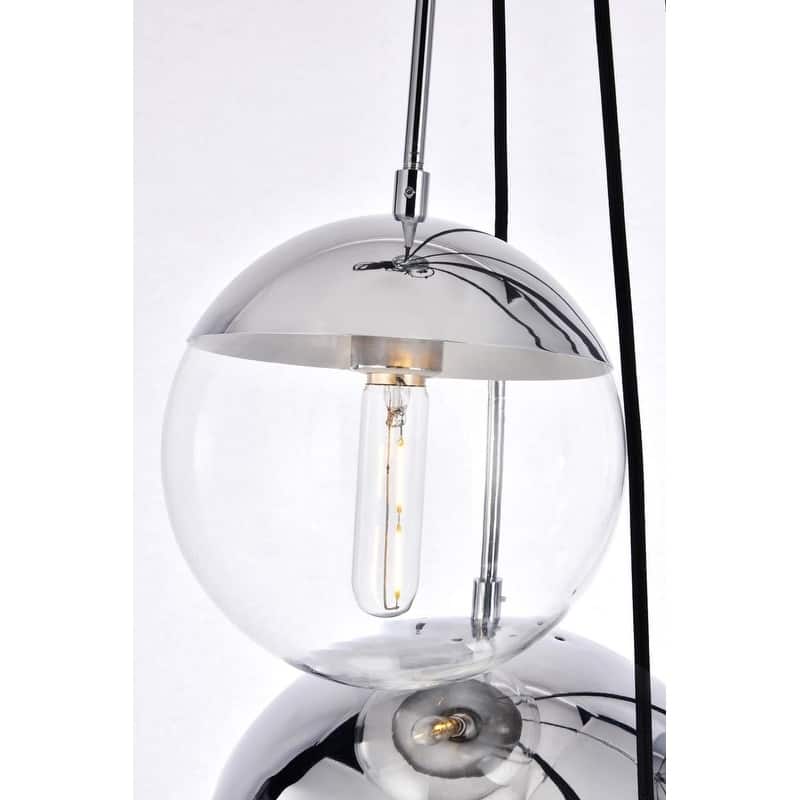 6-Light 28 inch Pendant with Clear Glass