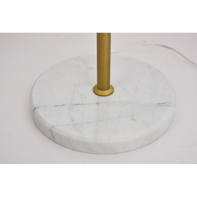 1 Light Floor Lamp with 11 inch Frosted White Glass