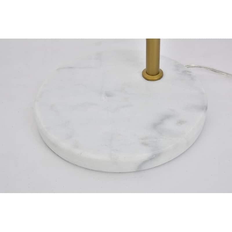 1-Light Floor Lamp with Frosted White Glass