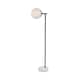 1-Light Floor Lamp with Frosted White Glass