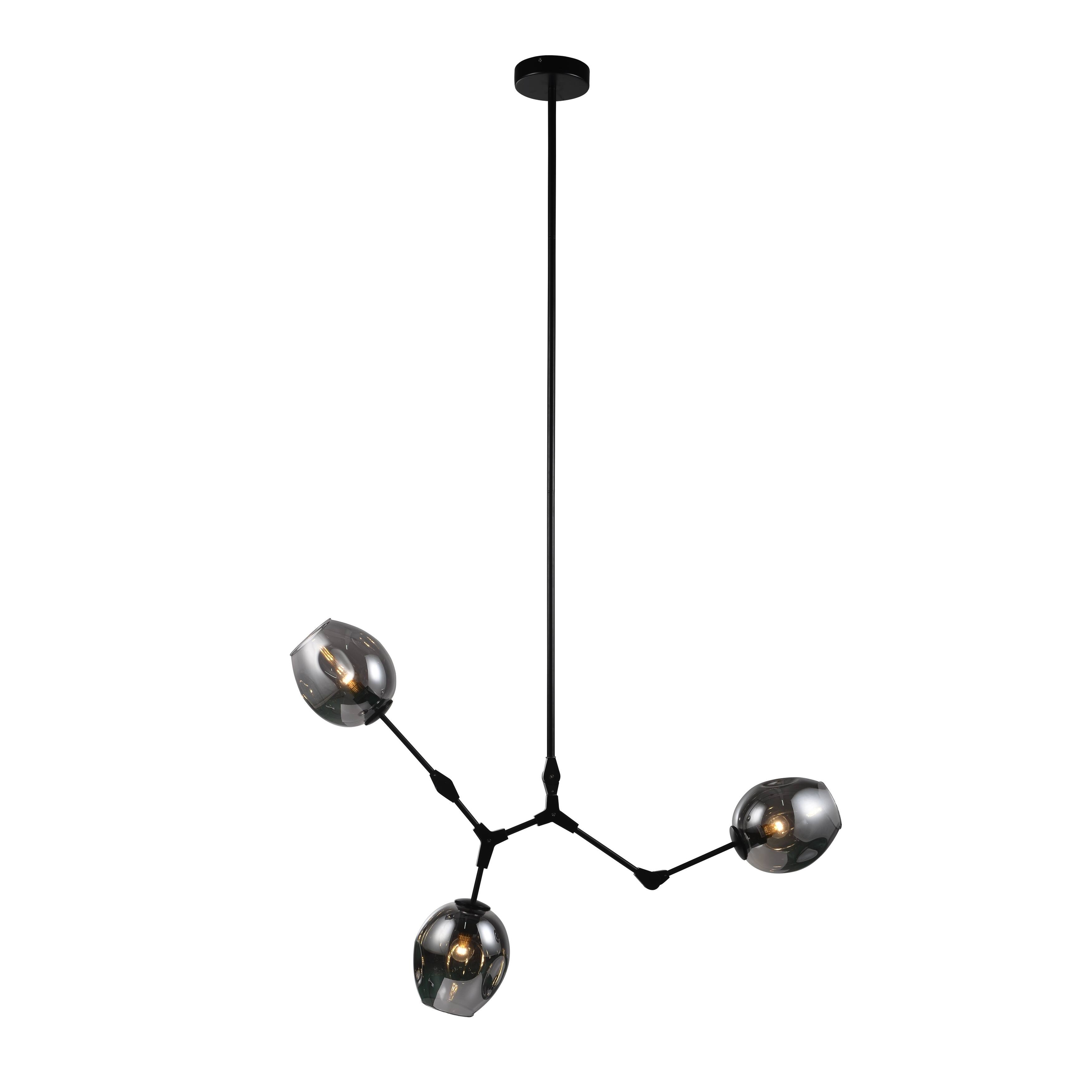 Windsor 35" Sputnik Chandelier (Black) - Chandeliers For Bedrooms by Overstock.com