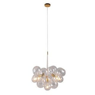 Ditla 26" Globe Chandelier (White) - Chandeliers For Bedrooms by Overstock.com