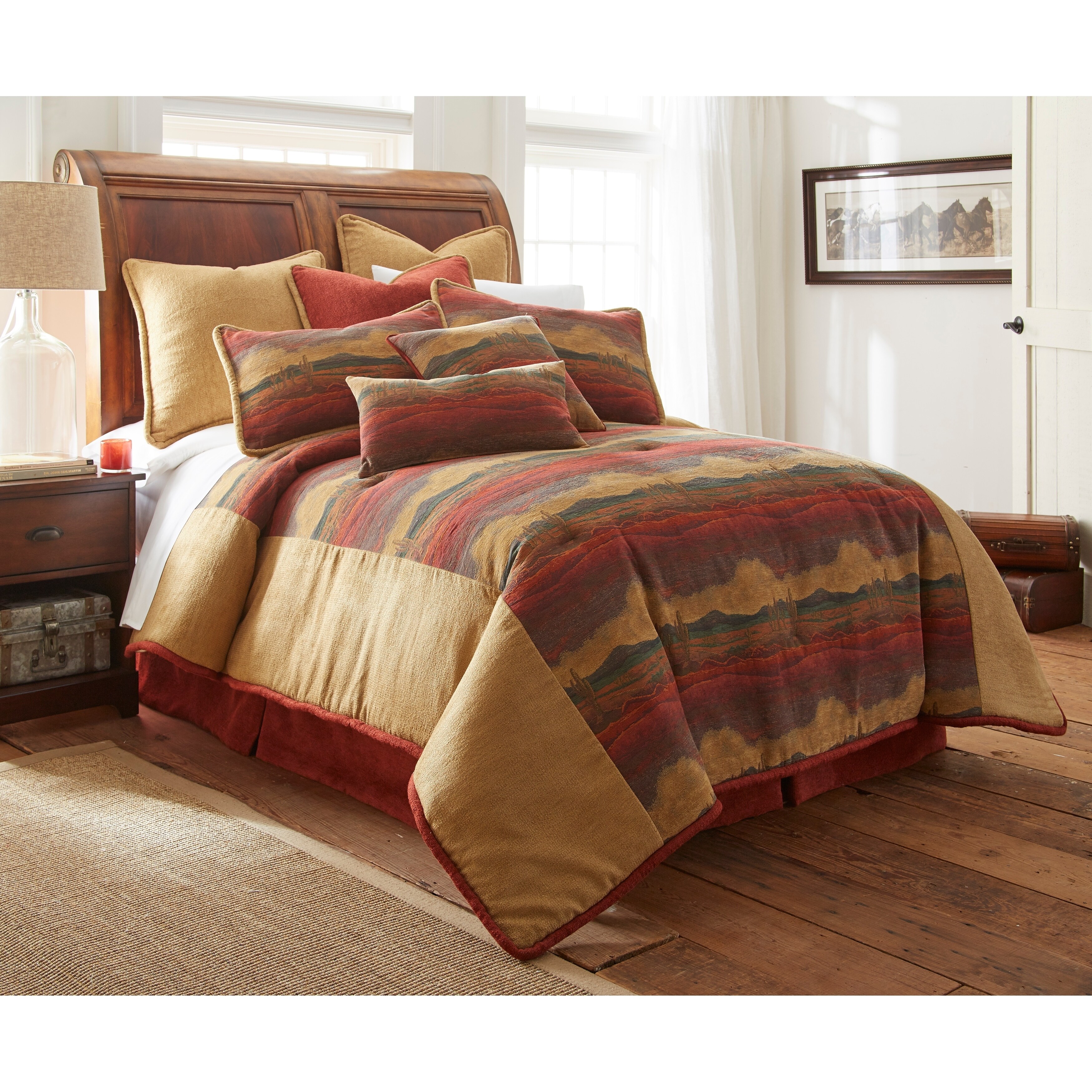 Shop Pchf Desert Sunset 3 Piece Luxury Comforter Set Free