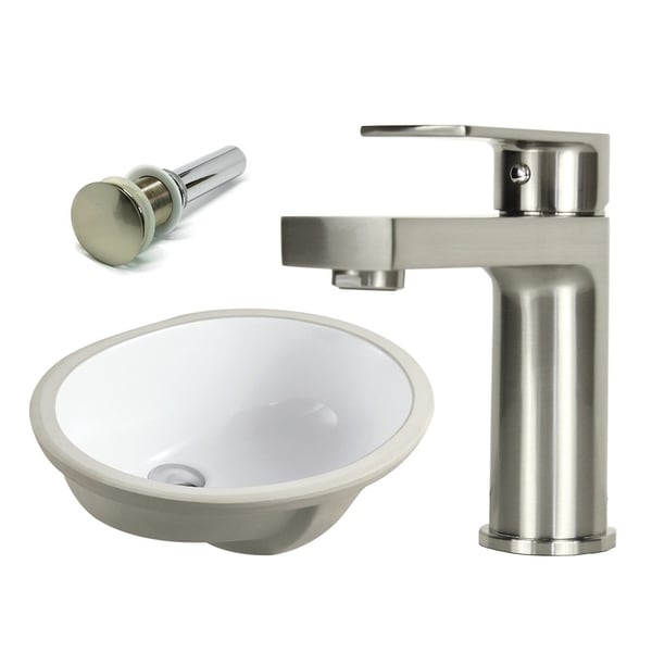 Shop 19 1 2 Inch Oval Undermount Vitreous Glazed Ceramic Sink With
