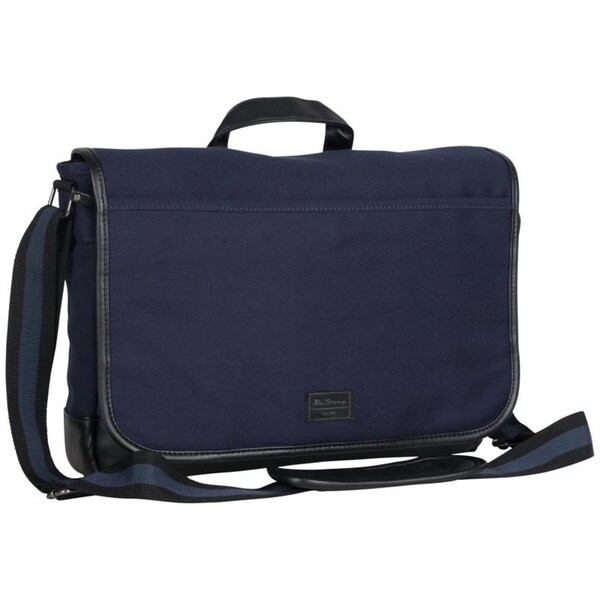 ben sherman canvas messenger bag