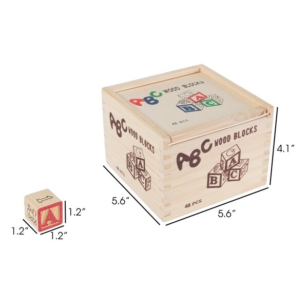wooden alphabet and number blocks