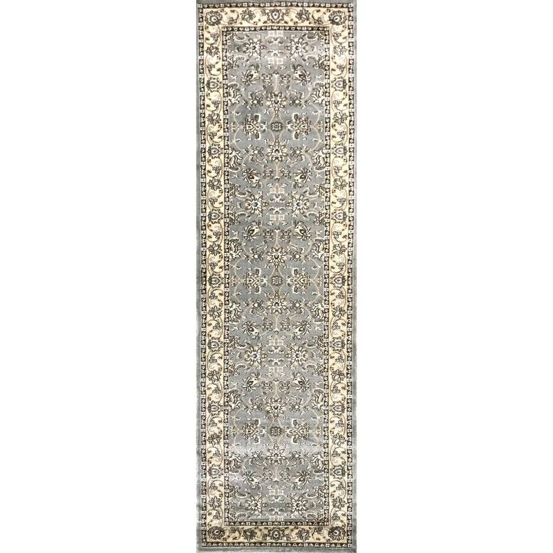 Admire Home Living Plaza Traditional Oriental Floral Scroll Pattern Area Rug