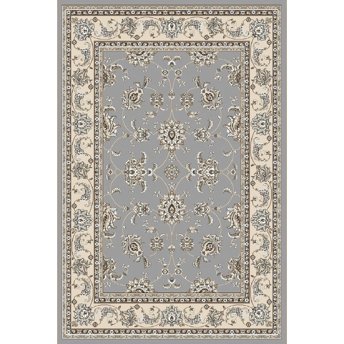 Admire Home Living Plaza Traditional Oriental Floral Scroll Pattern Area Rug