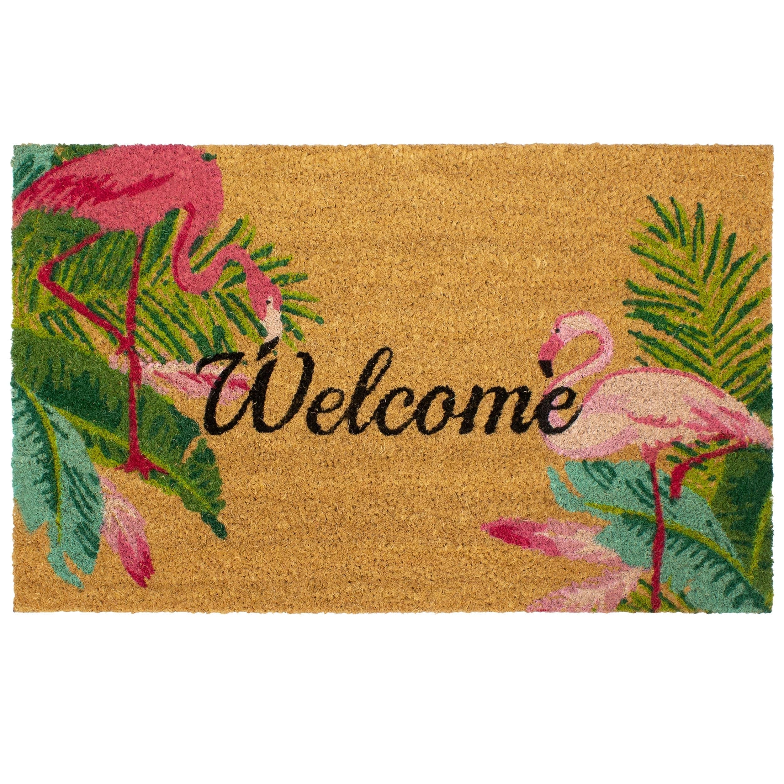 Storm Stopper All Weather Seashell Welcome 18 in. x 28 in. Indoor/Outdoor Printed Coir Mat