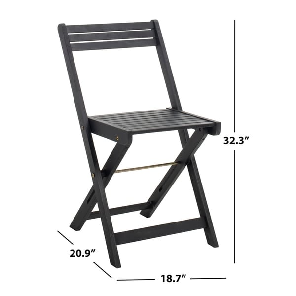Safavieh Outdoor Living Arvin Table And 4 Chairs - Black