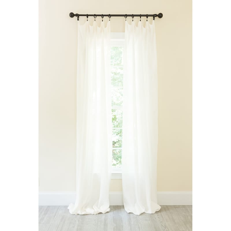 Classic Linen Rod Pocket Single Curtain Panel