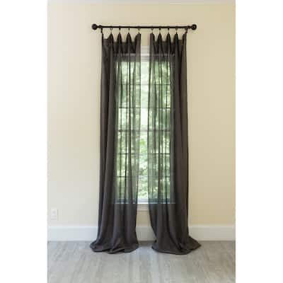 Classic Linen Rod Pocket Single Curtain Panel