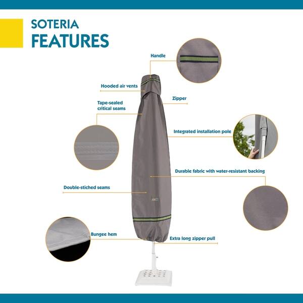 Shop Black Friday Deals On Duck Covers Soteria Rainproof Patio Umbrella Cover With Integrated Installation Pole On Sale Overstock 22814665 88 L X 27 Dia