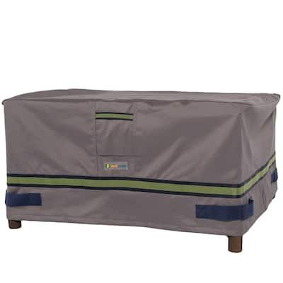 Duck Covers Soteria RainProof Rectangular Patio Ottoman/Side Table Cover