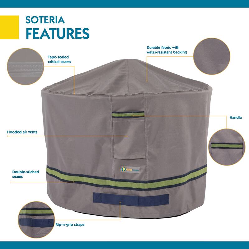 Duck Covers Soteria RainProof Round Fire Pit Cover