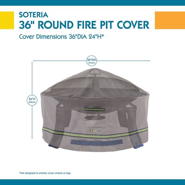 Duck Covers Soteria RainProof Round Fire Pit Cover On Sale Bed Bath