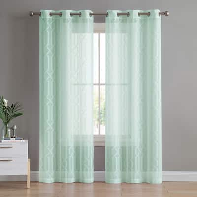 VCNY Home Irongate Sheer Grommet Curtain Panel