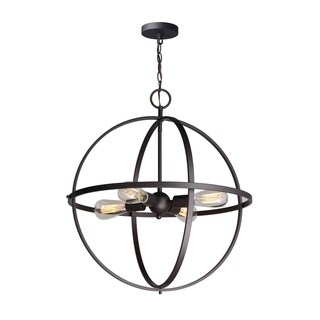 Woodbridge Lighting 19614-ST64 Gyro 4-light Pendant Chandelier (Bronze) - Chandeliers For Bedrooms by Overstock.com