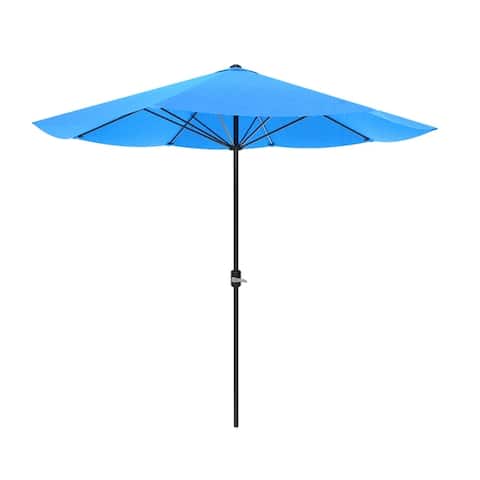 9ft Patio Umbrella Outdoor Shade with Easy Crank by Pure Garden, Base Not Included