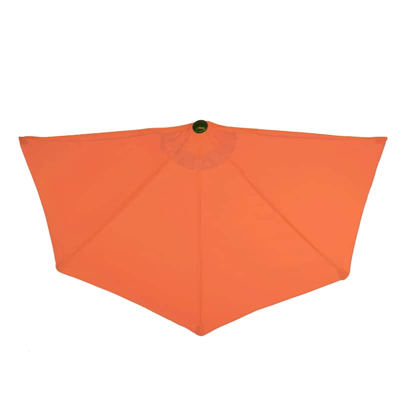 9ft Half Round Patio Umbrella with Easy Crank by Pure Garden, Base Not Included