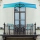 preview thumbnail 13 of 28, 9ft Half Round Patio Umbrella with Easy Crank by Pure Garden, Base Not Included