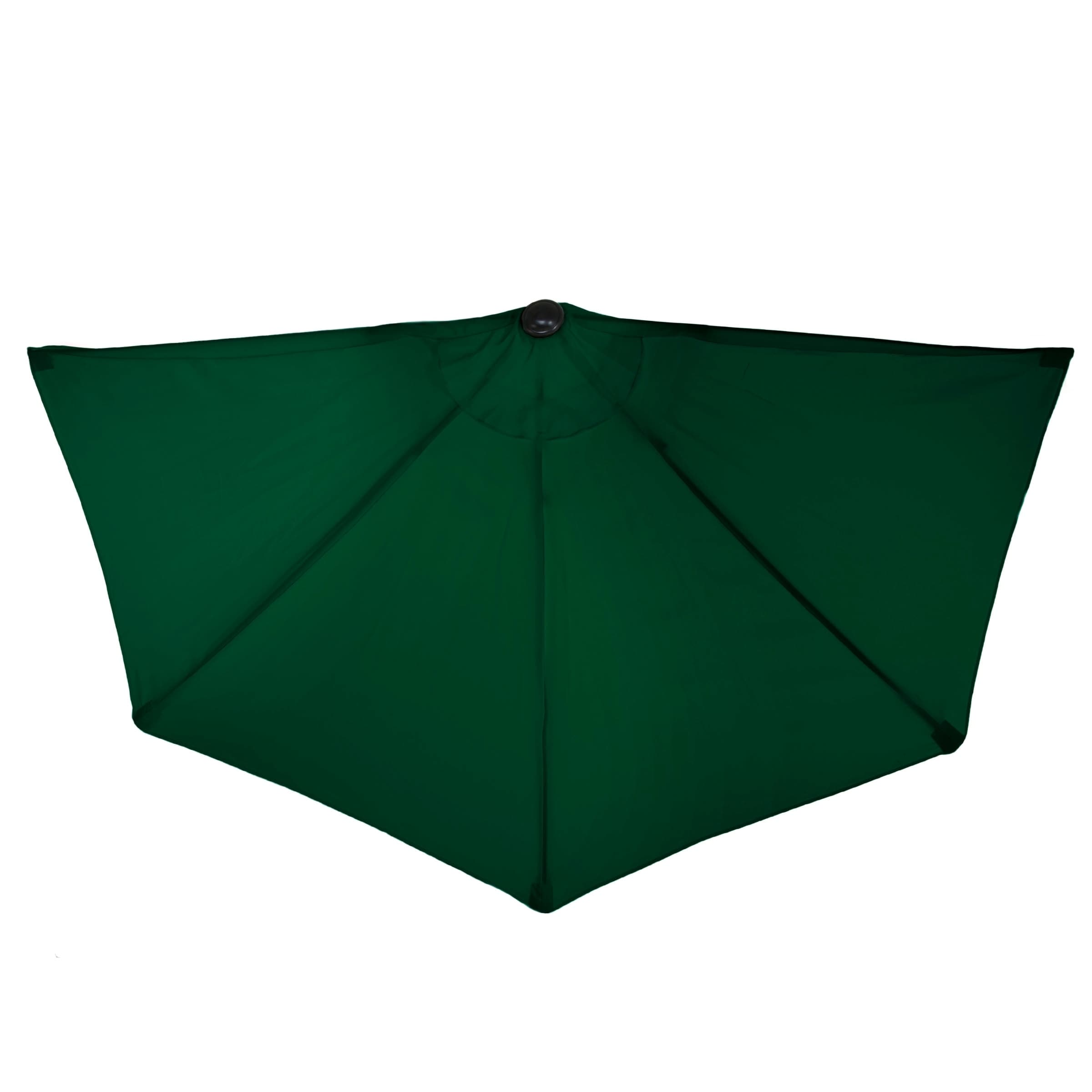 Shop Black Friday Deals On 9ft Half Round Patio Umbrella With Easy Crank By Pure Garden Base Not Included Overstock 22814867